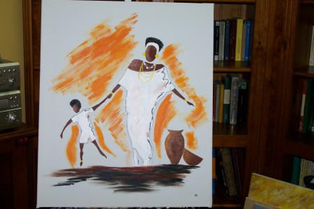 COLECCION AFRICA: Mujer con niño